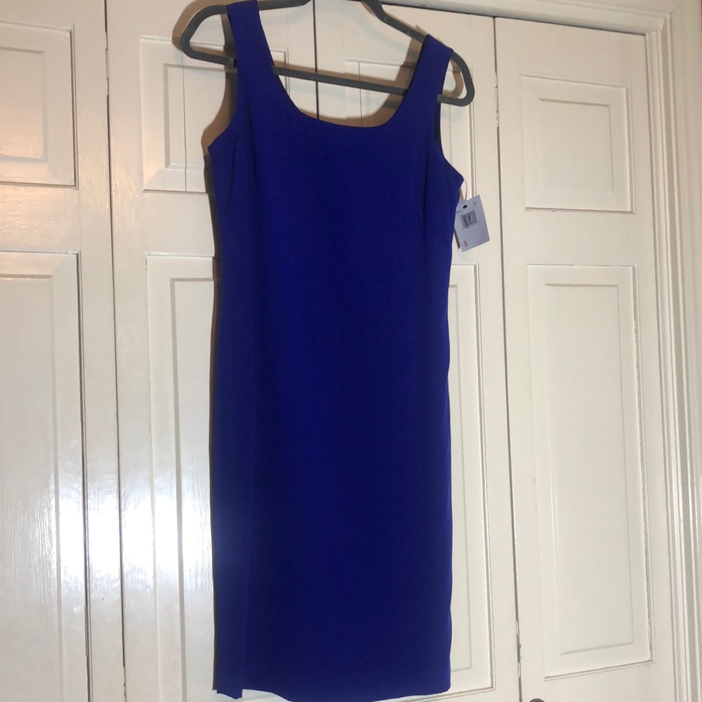 NWT Purple Silk Sheath Dress Liz Claiborne Night SZ 4 - Picture 1 of 4